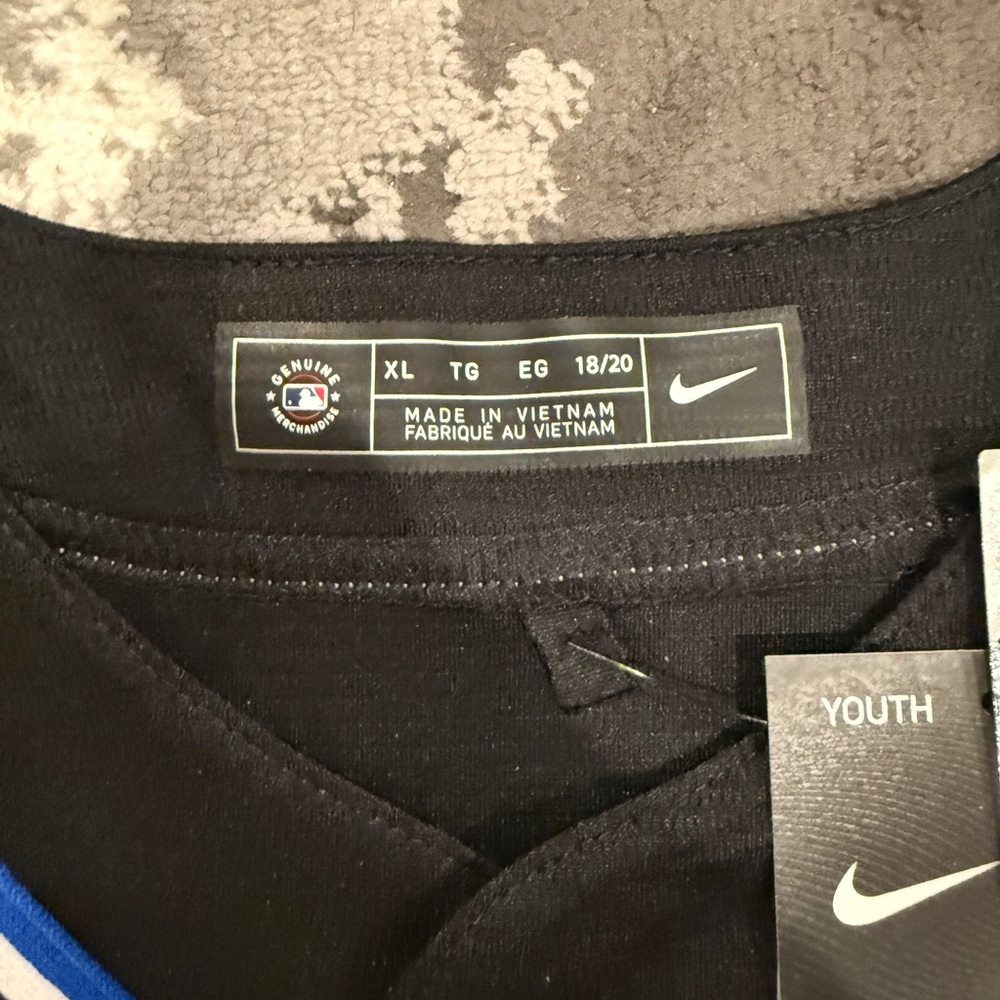 Nike Los Angeles Dodgers Black Stitched Official Baseball Jersey Youth XL NEW - Picture 6 of 8